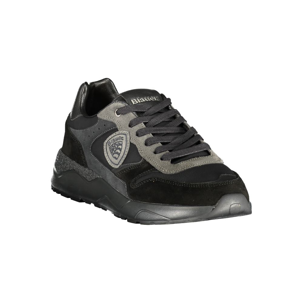 Blauer Black Polyester Athletic Men's Sneakers