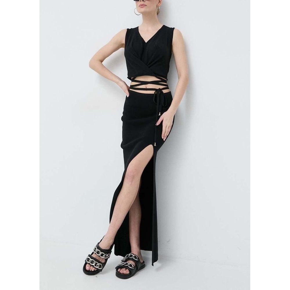 Patrizia Pepe Black Cotton Casual Women's Dress