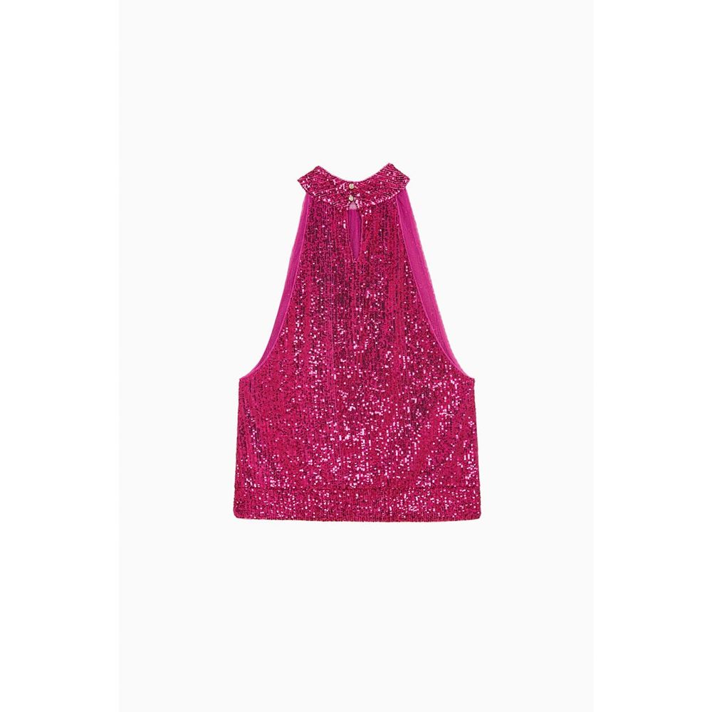 Patrizia Pepe Red Polyester Tank Women's Tops