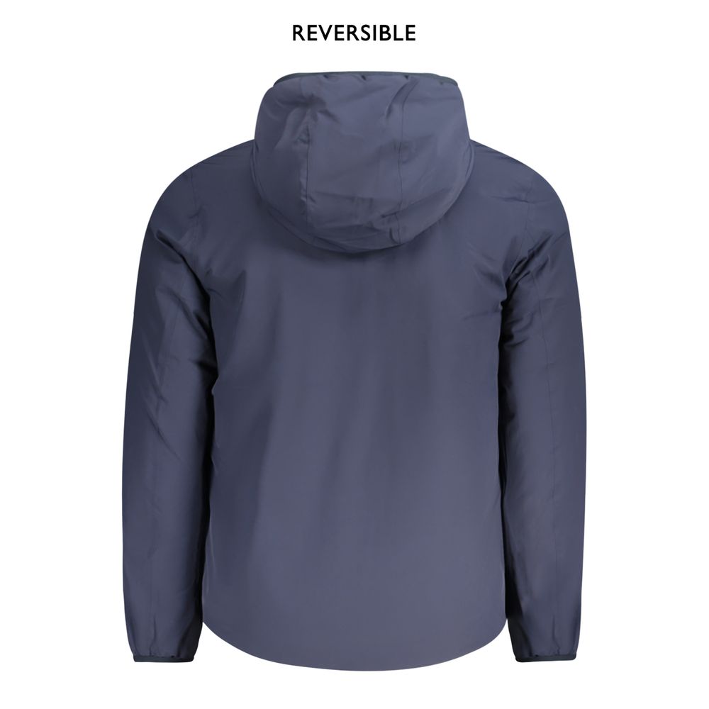 K-WAY Blue Nylon Men's Men's Jacket