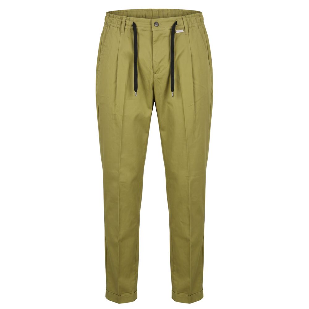Baldinini Trend Green Cotton Men Men's Pants