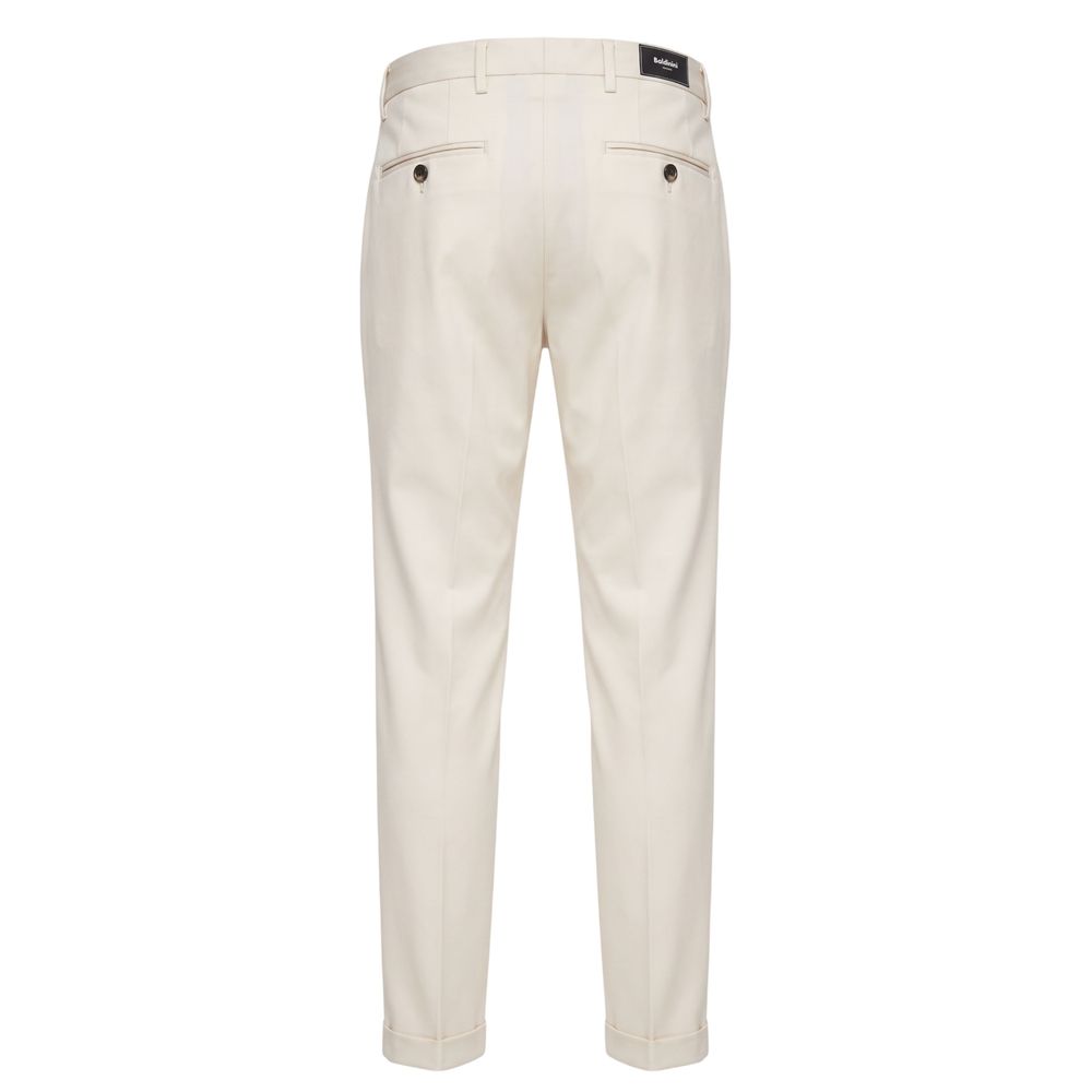 Baldinini Trend White Viscose Men Men's Pants