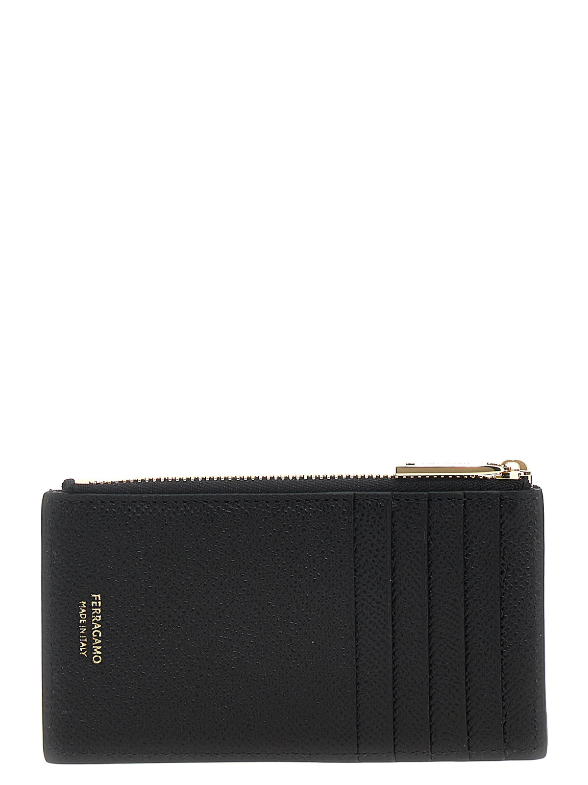 Ferragamo Black Calfskin Men's Cardholder