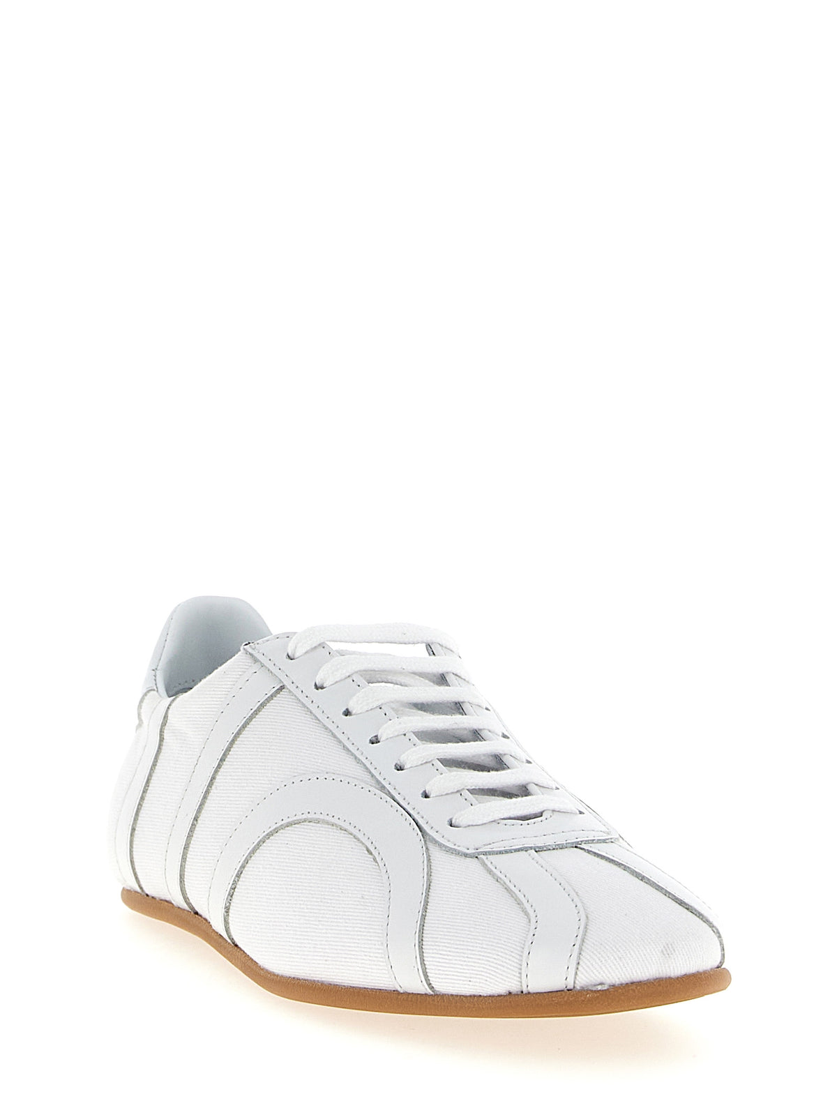 TOTEME White Recycled Cotton Low Top Women's Sneakers