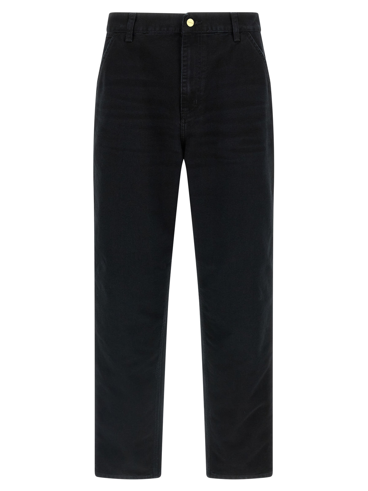 Carhartt Wip Black Organic Cotton Straight-Leg Men's Jeans