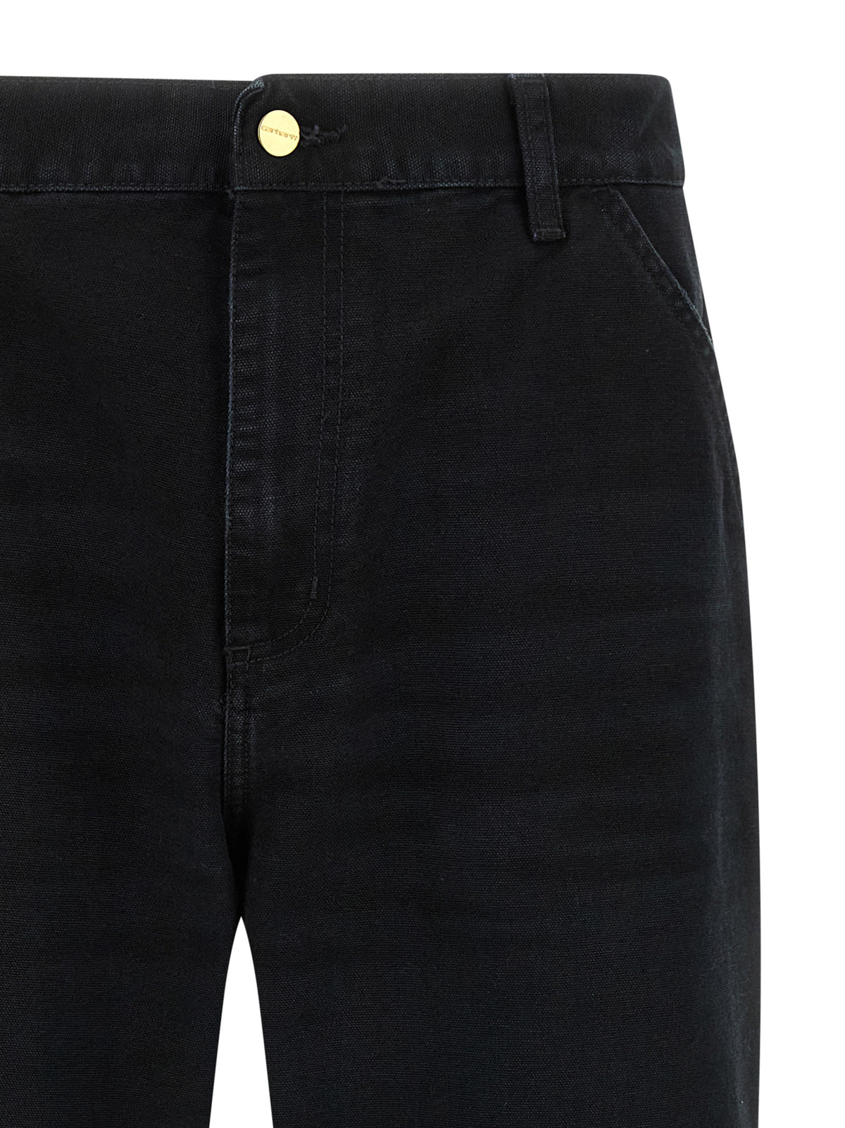 Carhartt Wip Black Organic Cotton Straight-Leg Men's Jeans