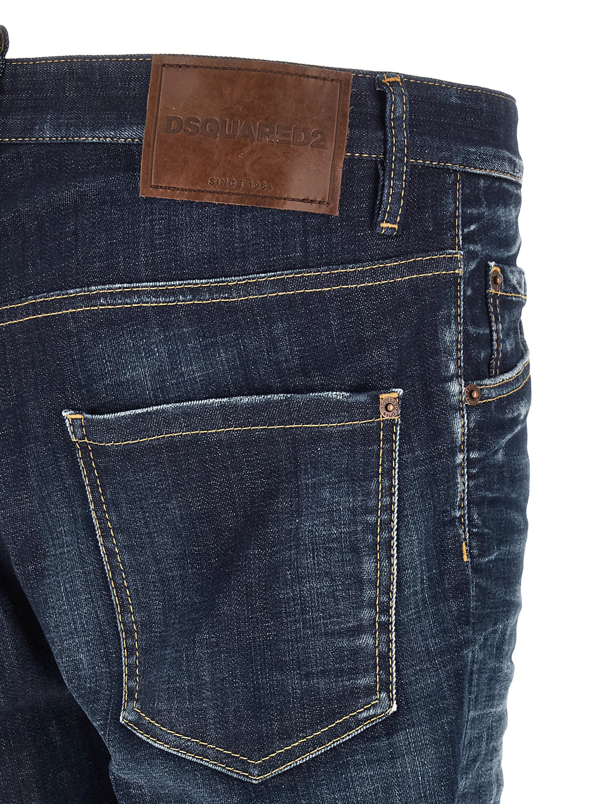 Dsquared² Blue Cotton Straight-Leg Men's Jeans