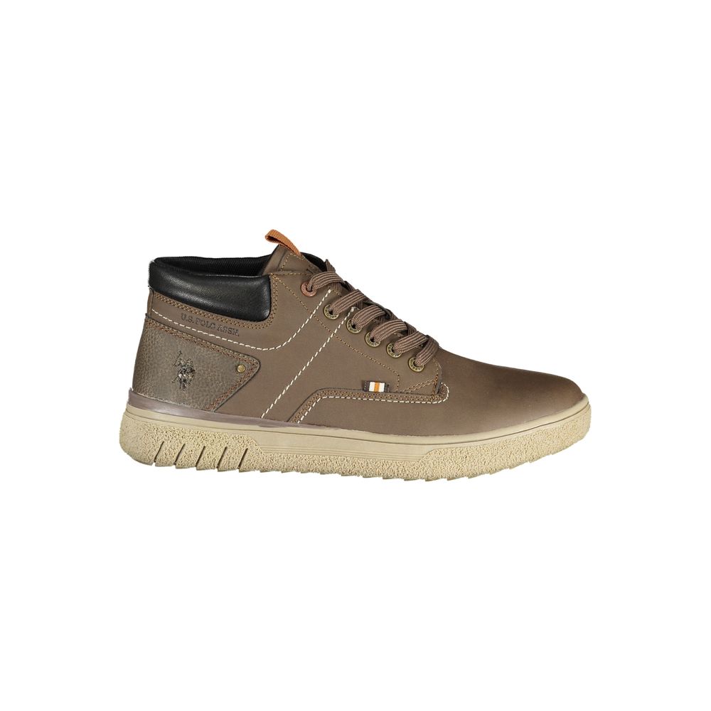 U.S. POLO ASSN. Brown Polyurethane Men's Men's Sneaker