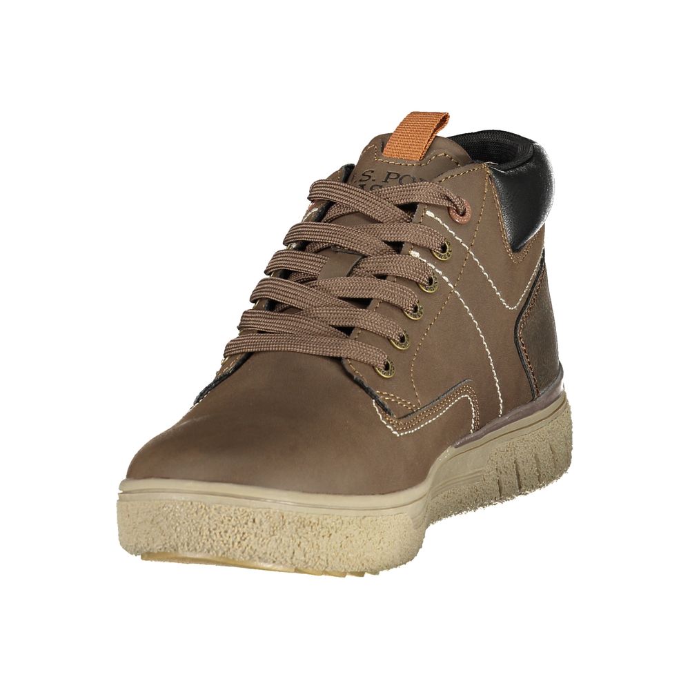 U.S. POLO ASSN. Brown Polyurethane Men's Men's Sneaker