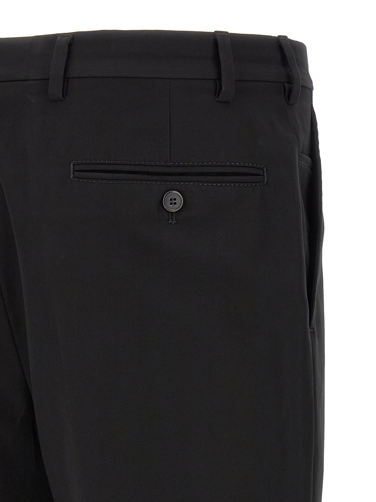 Prada Black Cotton Casual Men's Pants