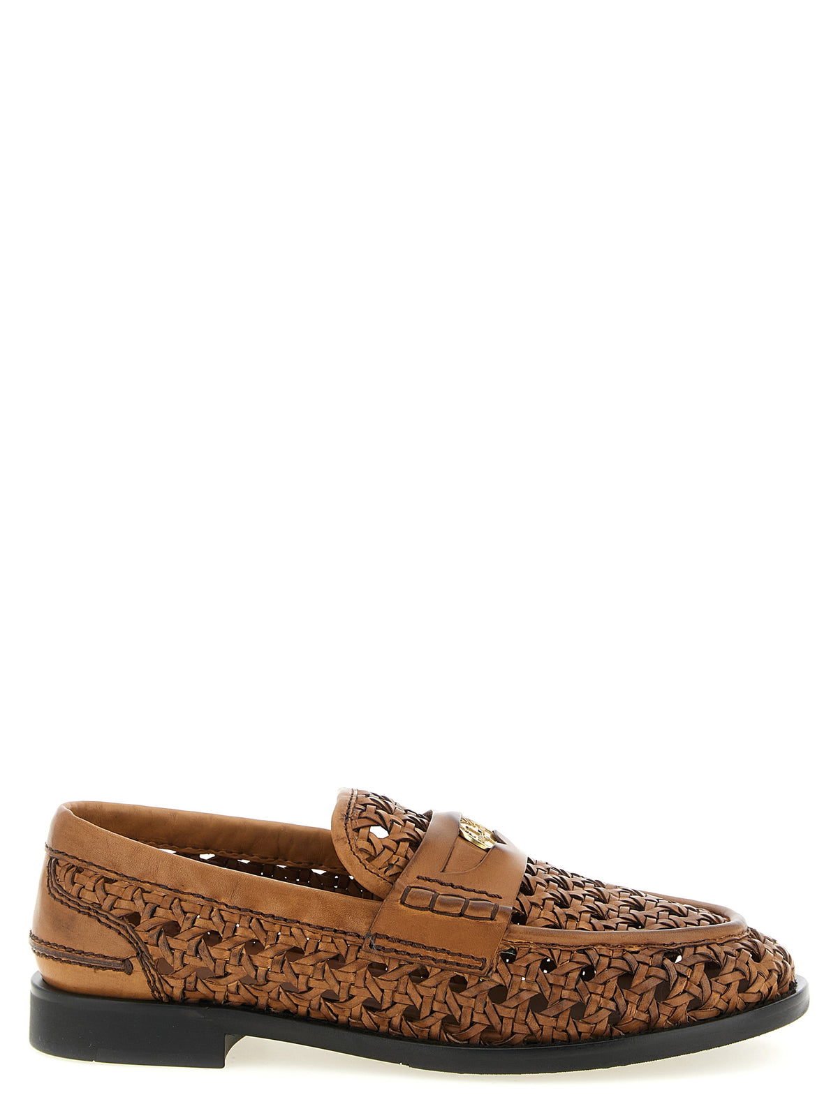 Miu Miu Brown Calfskin Slip-On Women's Loafers