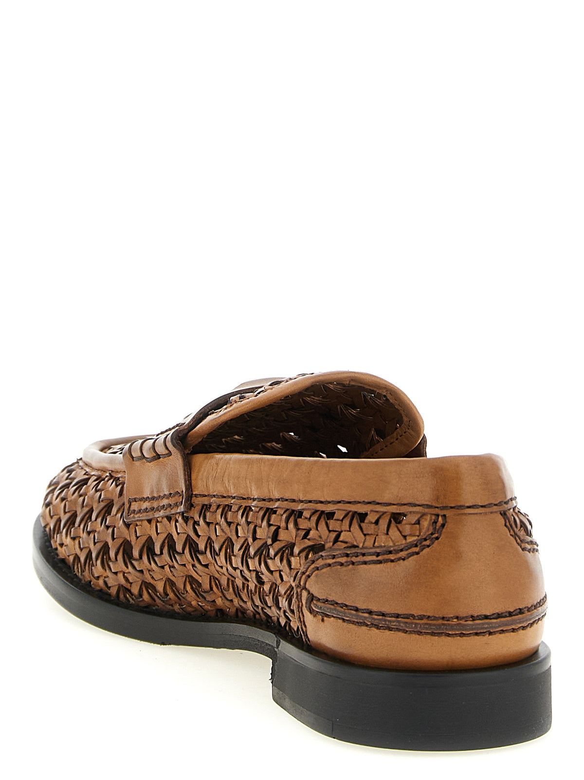 Miu Miu Brown Calfskin Slip-On Women's Loafers