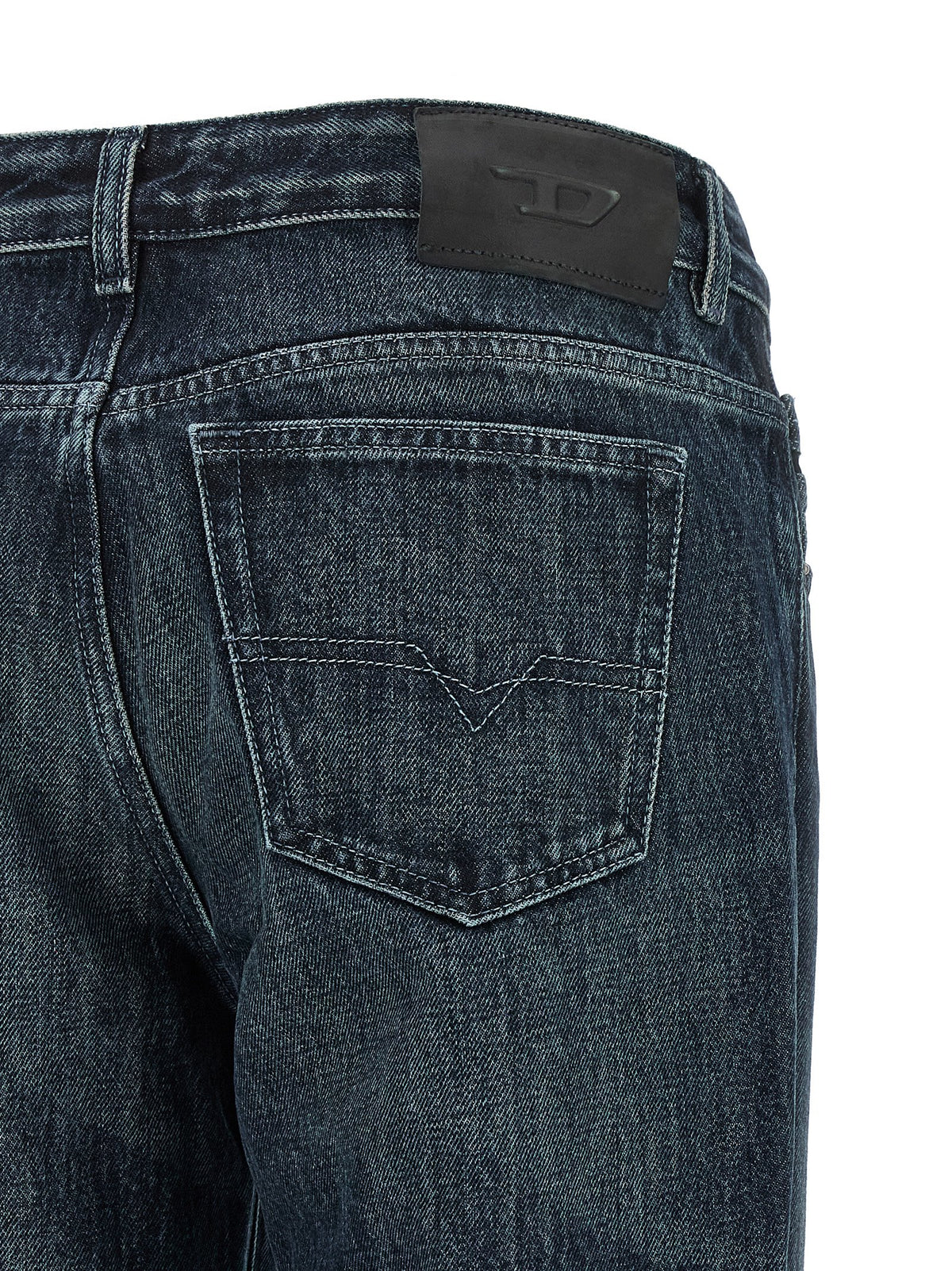 Diesel Blue Cotton Straight-Leg Women's Jeans