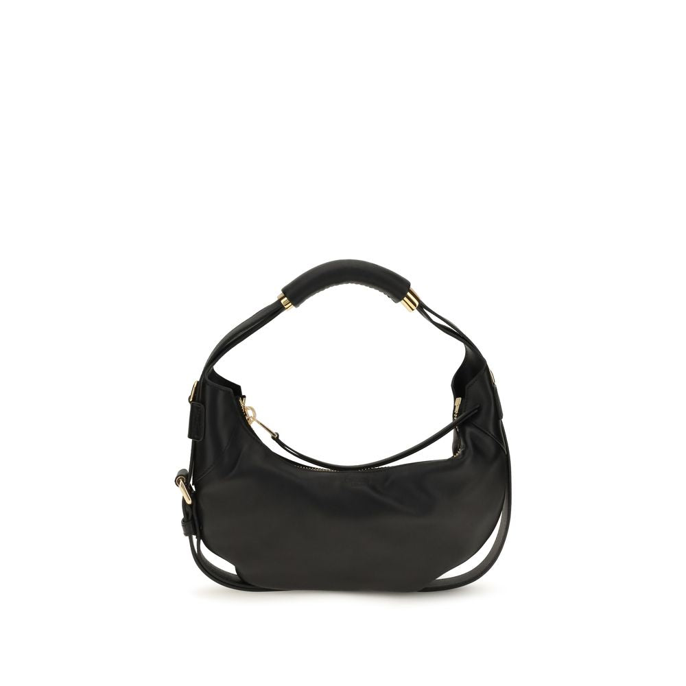 Moschino Black Calf Leather Bos Taurus Shoulder Women's Bag