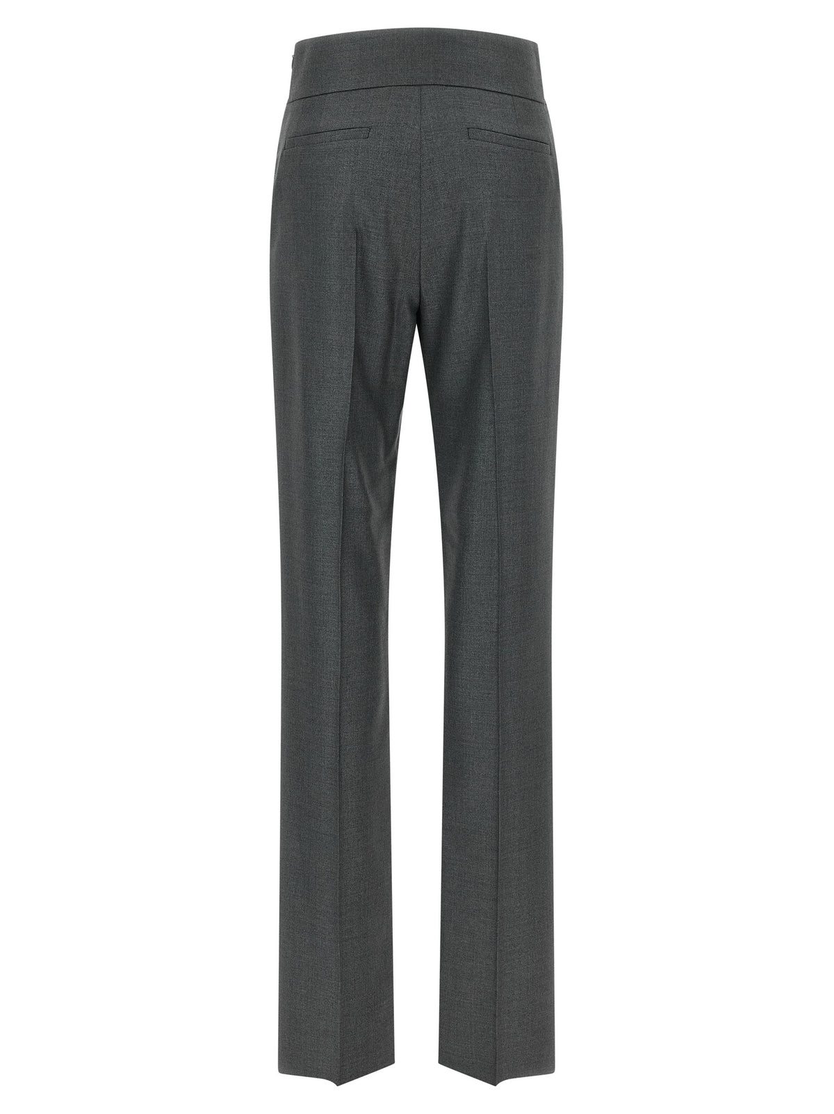 Valentino Garavani Gray Virgin Wool Dress Women's Pants