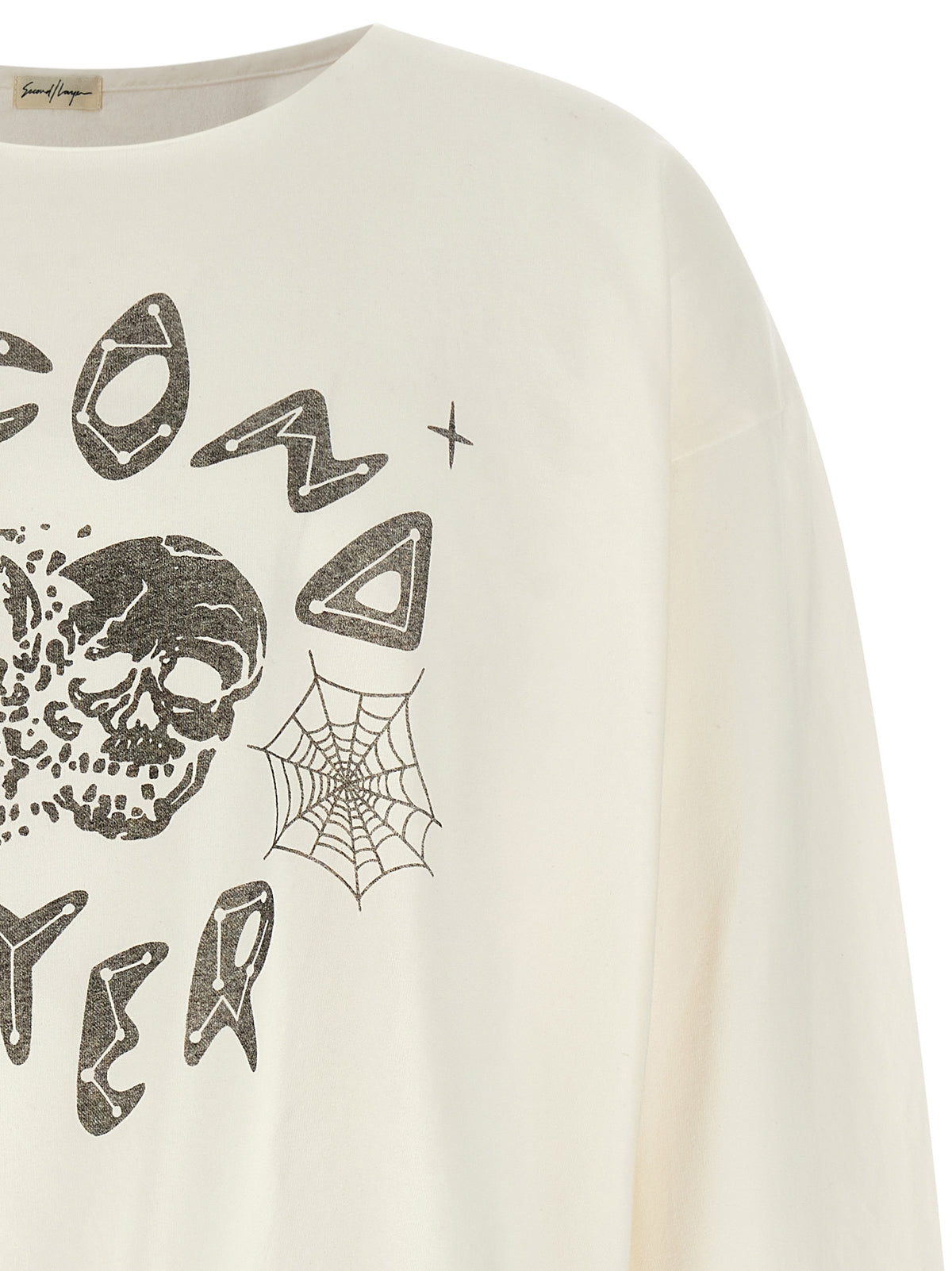 SECOND/LAYER White Cotton Men's T-Shirt