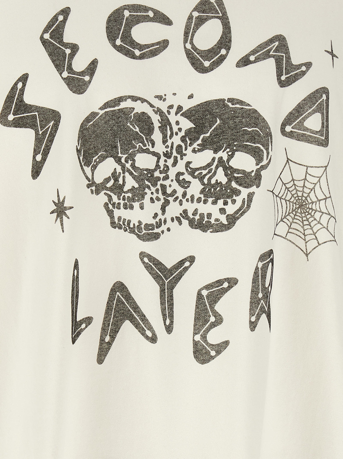 SECOND/LAYER White Cotton Men's T-Shirt