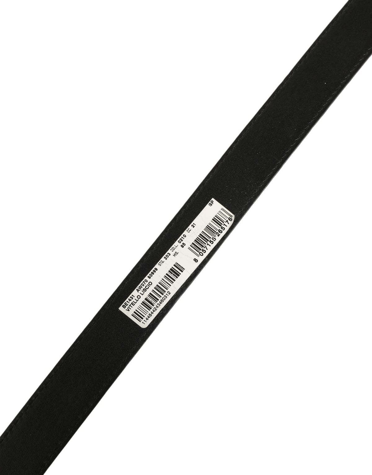 Dolce & Gabbana Black Leather Double Wrap Metal Buckle Women's Belt