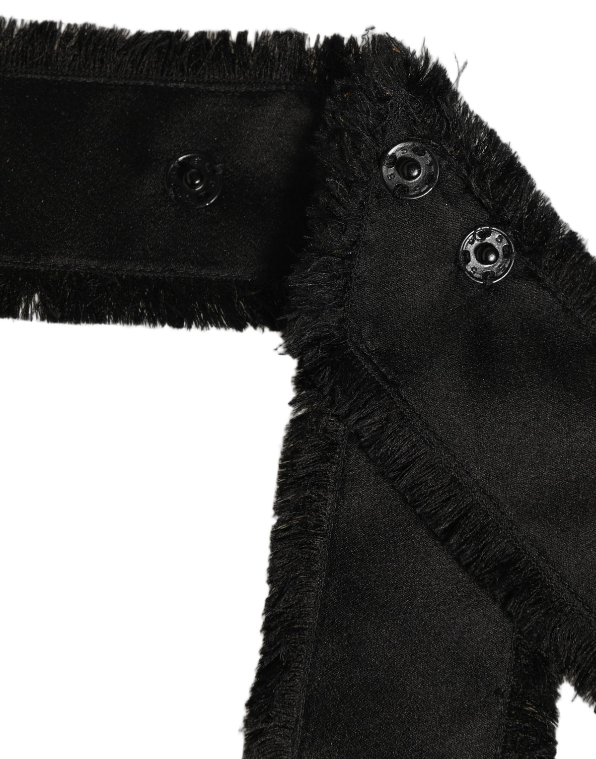 Dolce & Gabbana Black Velvet Wrap Around Tie Cintura Women's Belt
