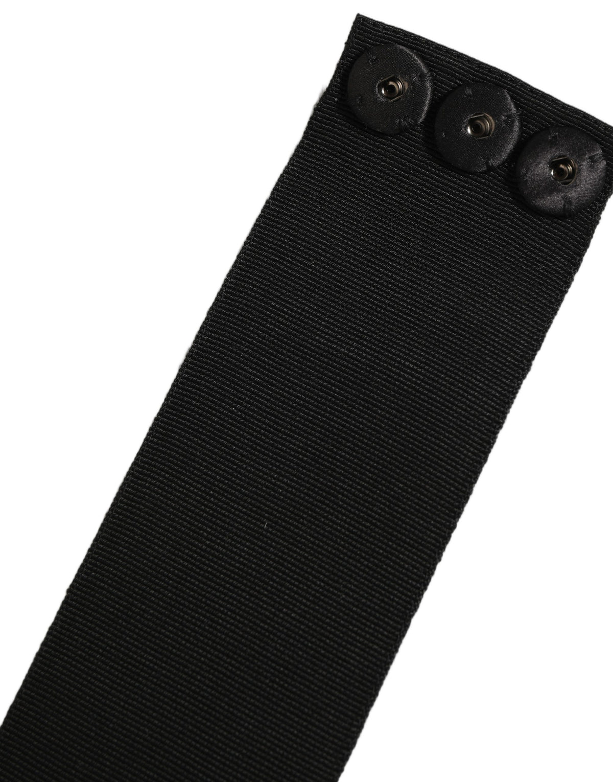 Dolce & Gabbana Black Cotton Wrap Around Tie Cintura Women's Belt