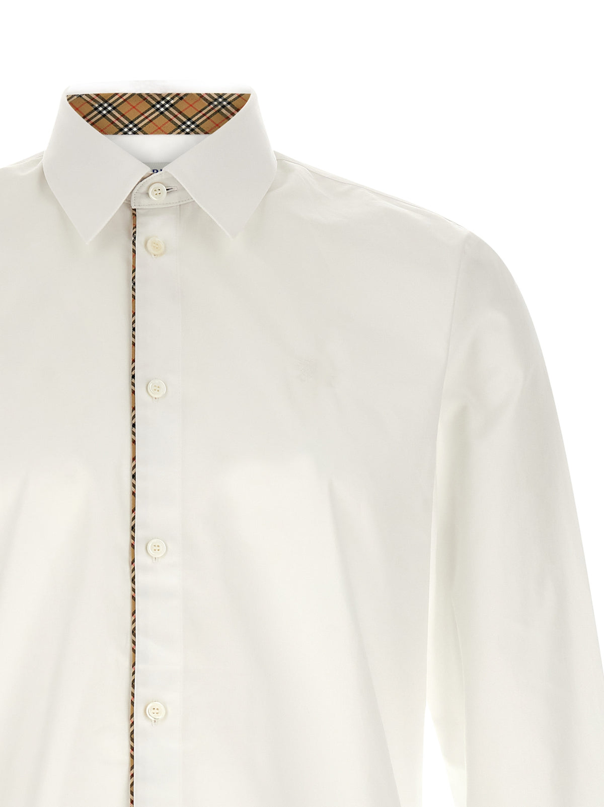 Burberry White Cotton Men's Blouse
