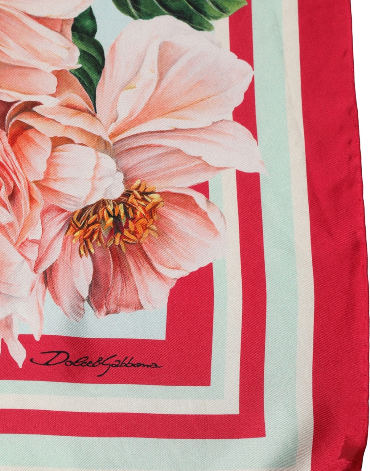 Dolce & Gabbana Multicolor Floral Print Square Foulard Women's Scarf (Pre-Owned)