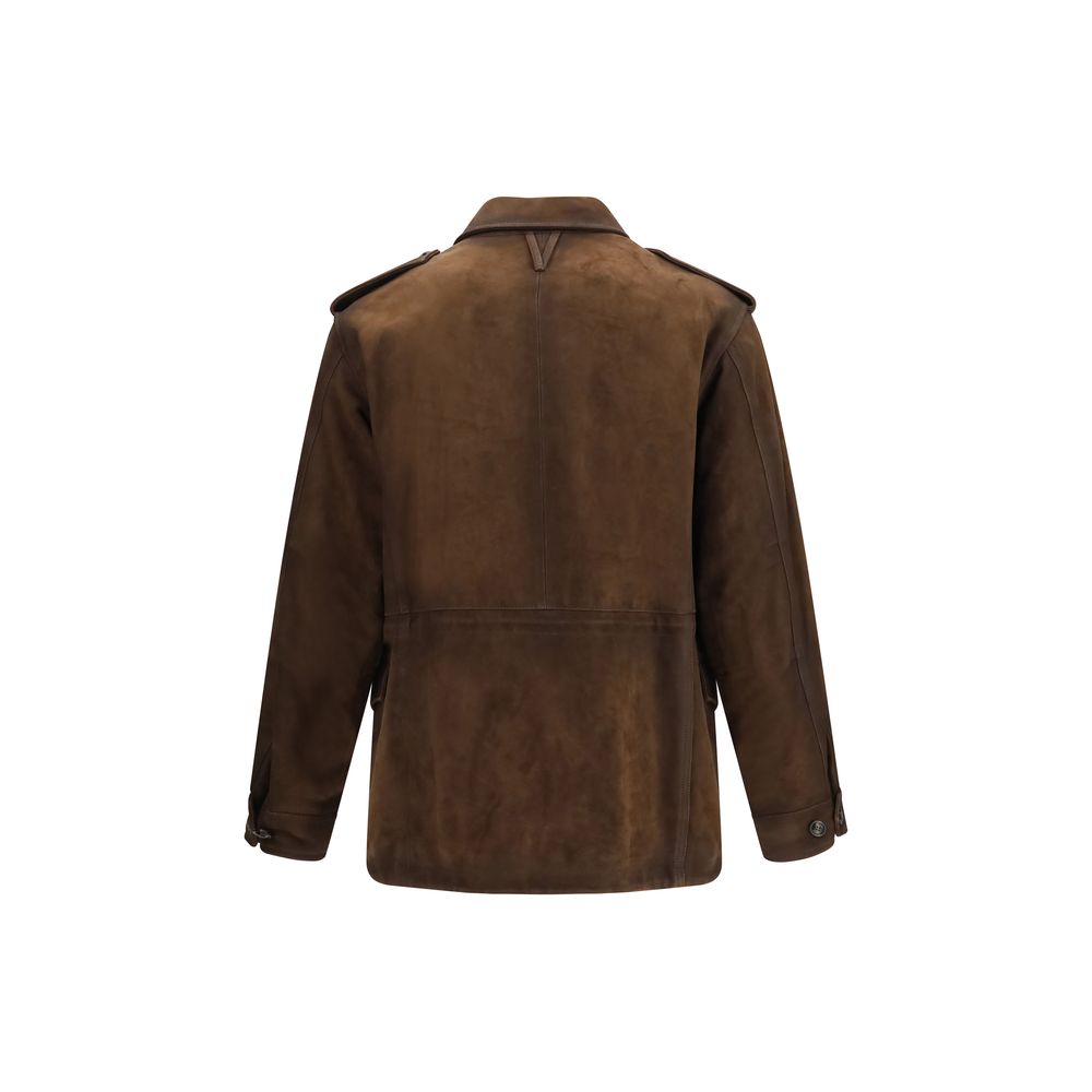 Valstar Brown Polyester Full-Length Men's Jacket