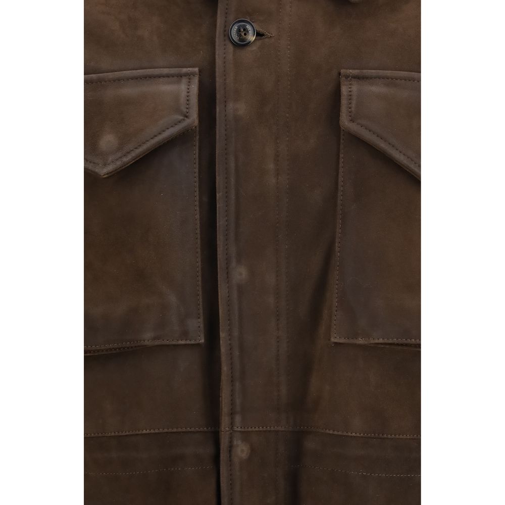 Valstar Brown Polyester Full-Length Men's Jacket