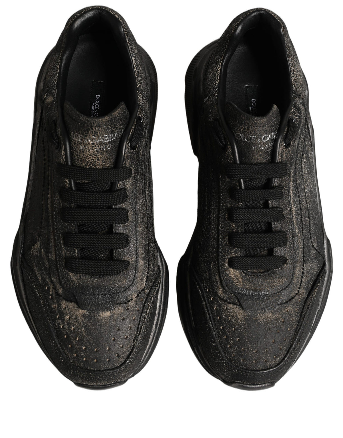 Dolce & Gabbana Black Daymaster Low Top Sneakers Women's Shoes