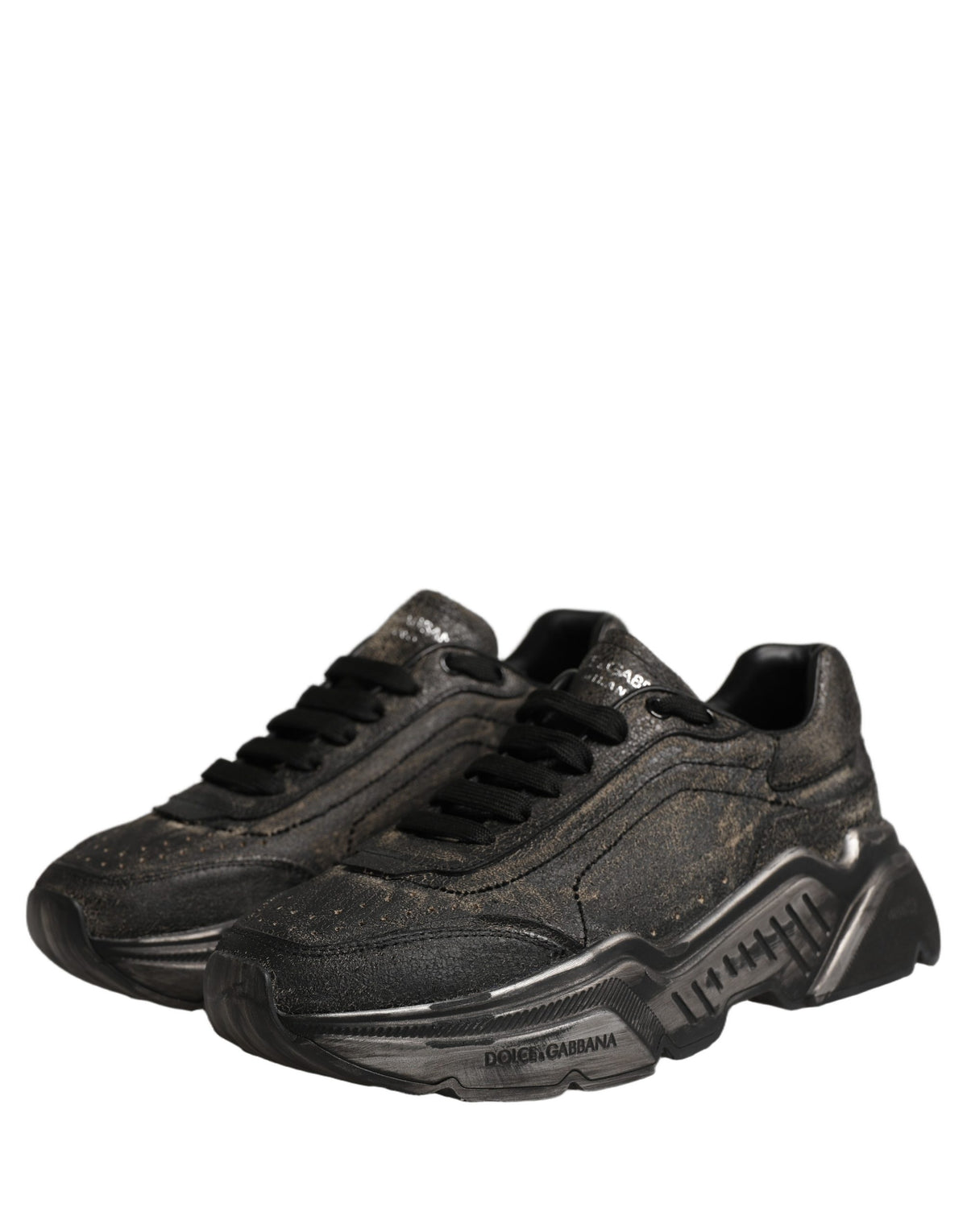 Dolce & Gabbana Black Daymaster Low Top Sneakers Women's Shoes