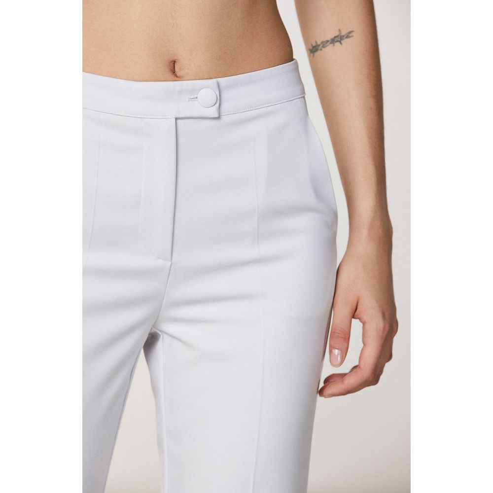 Patrizia Pepe White Polyester Dress Women's Pants