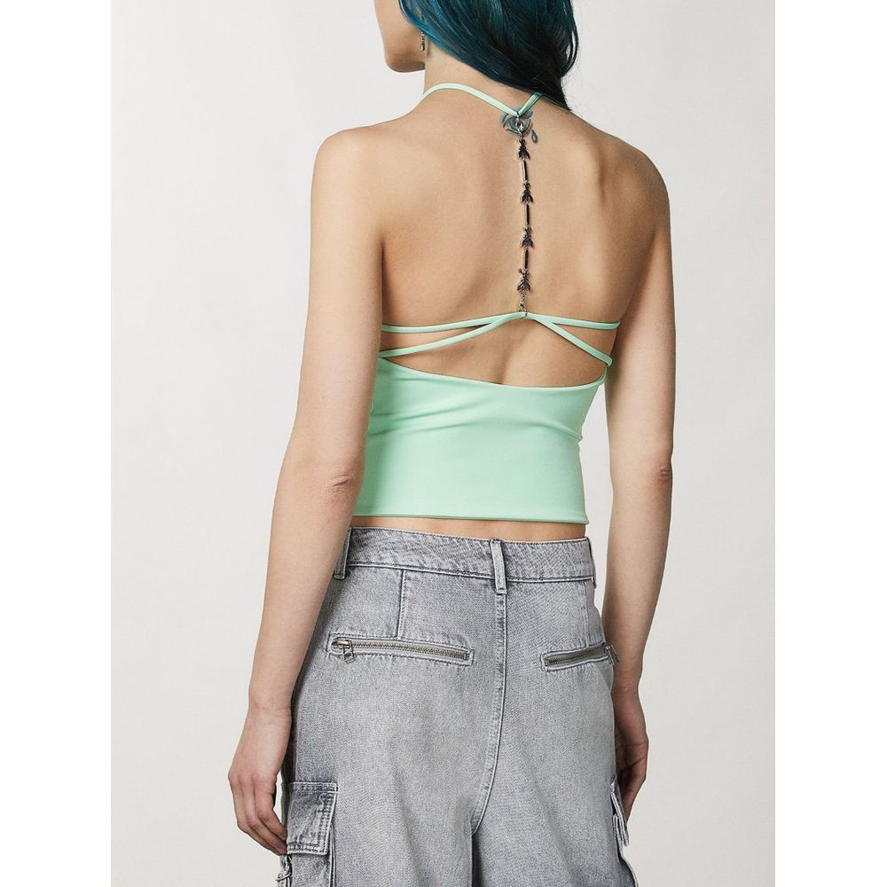 Patrizia Pepe Green Polyamide Women's T-Shirt