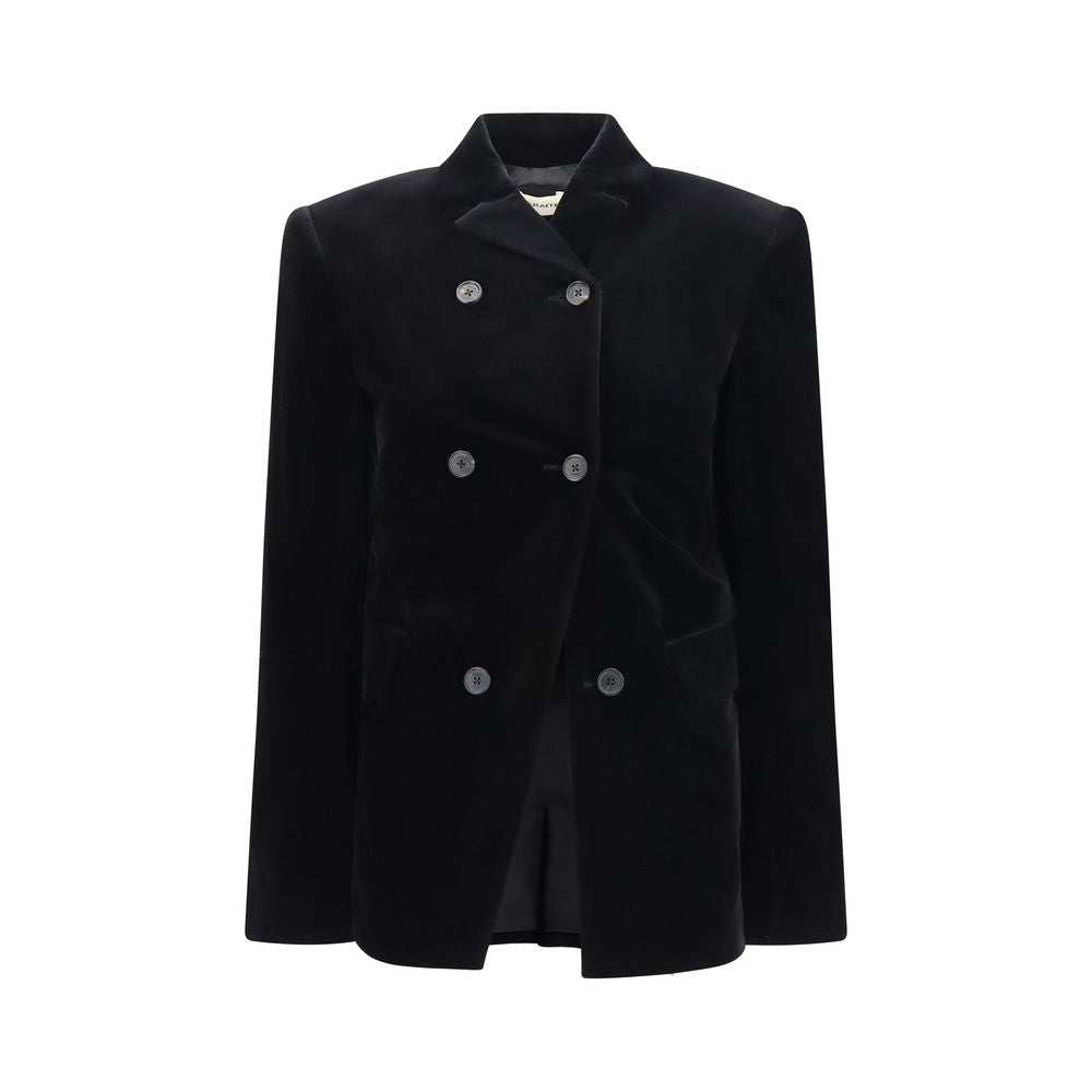 Khaite Black Cotton Women's Jacket
