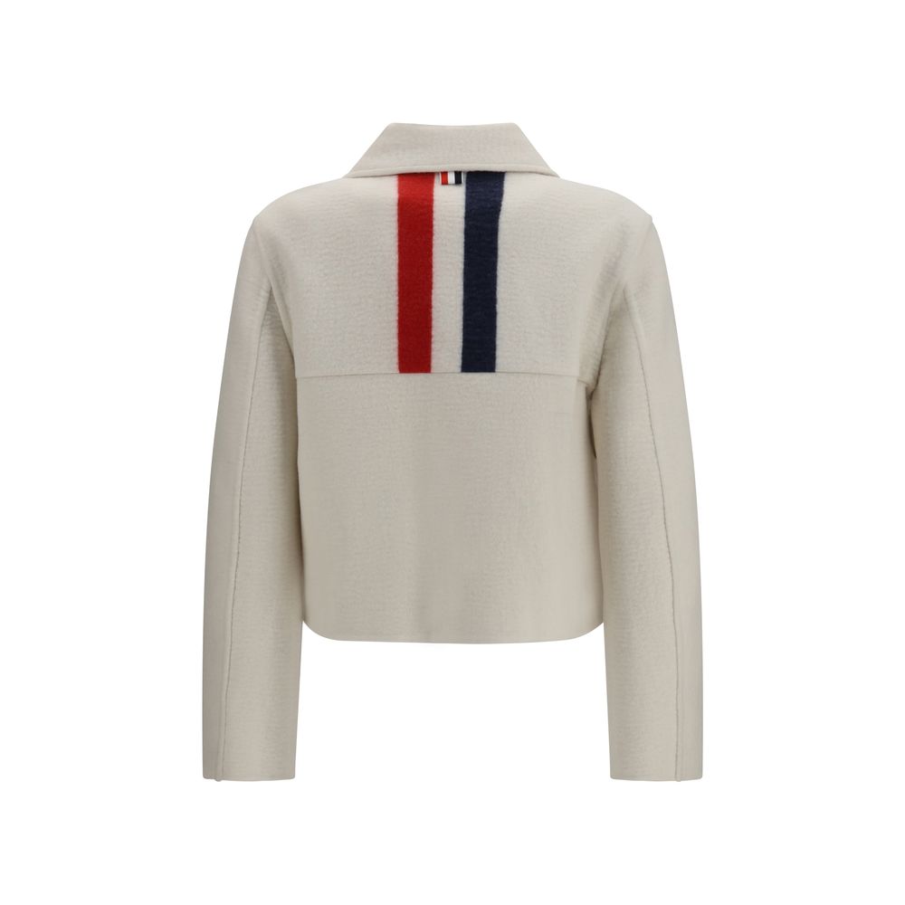 Thom Browne Beige Wool Oves Aries Women's Jacket