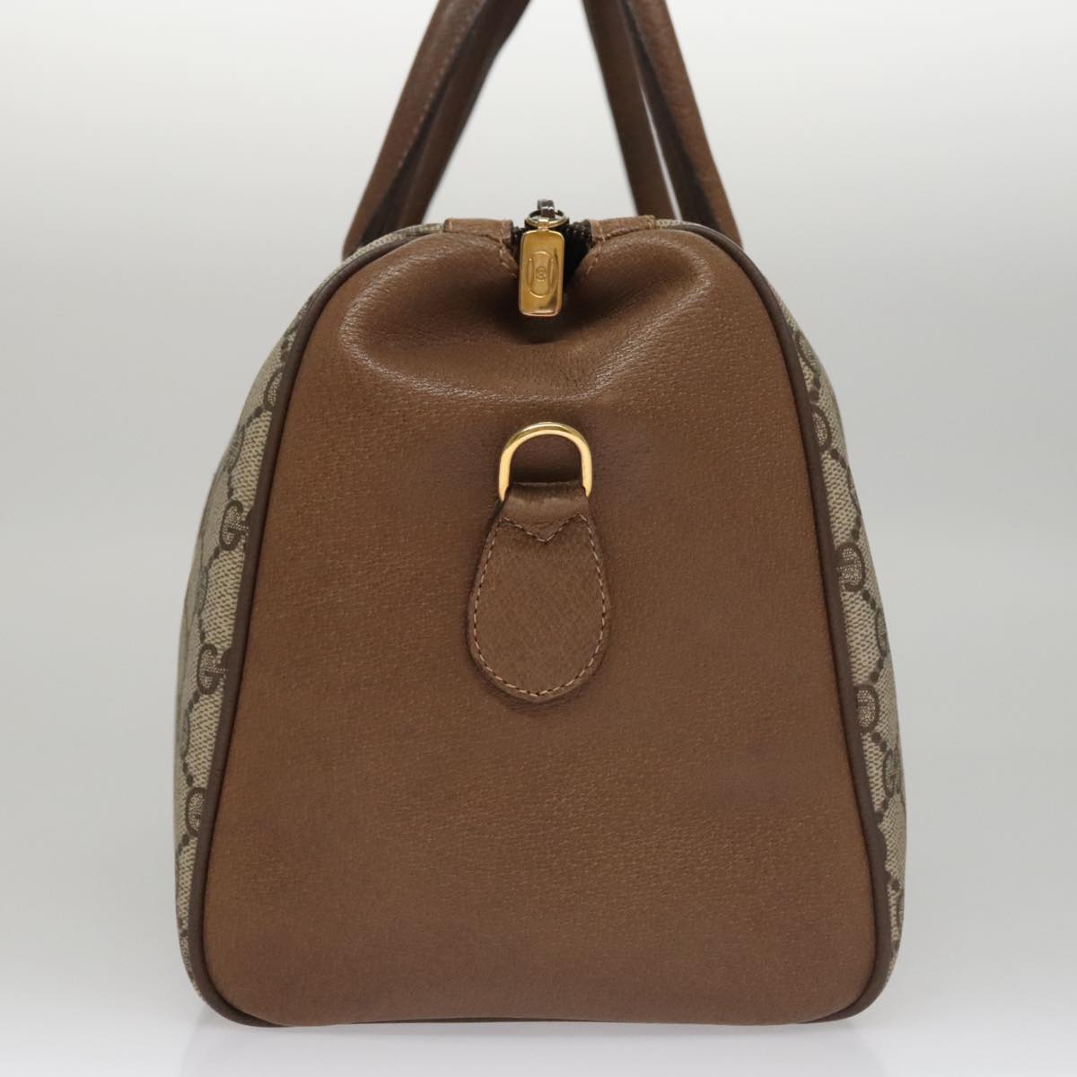 Gucci Sherry Beige Canvas Travel Bag (Pre-Owned)