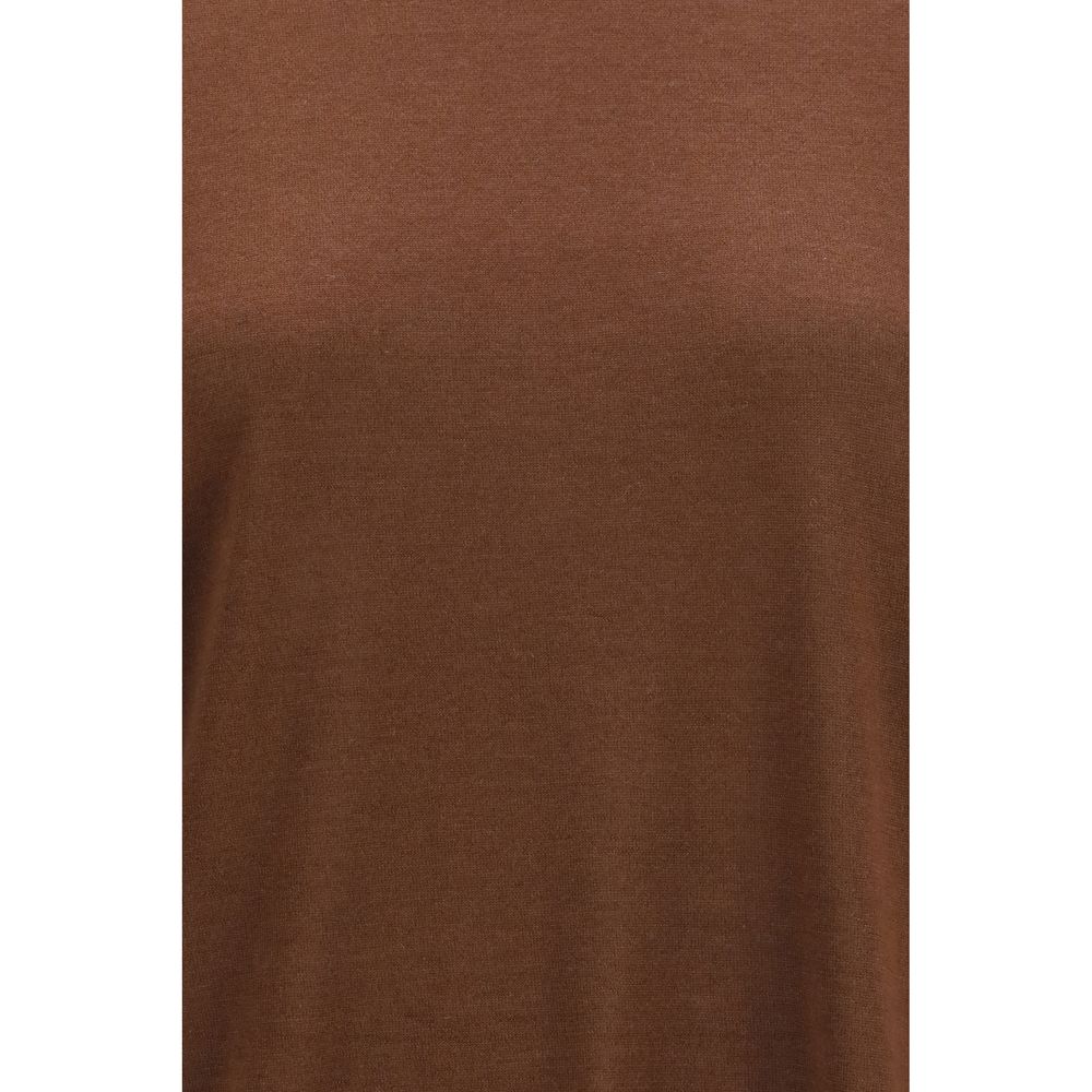 Brunello Cucinelli Brown Cashmere Women's Sweatshirt