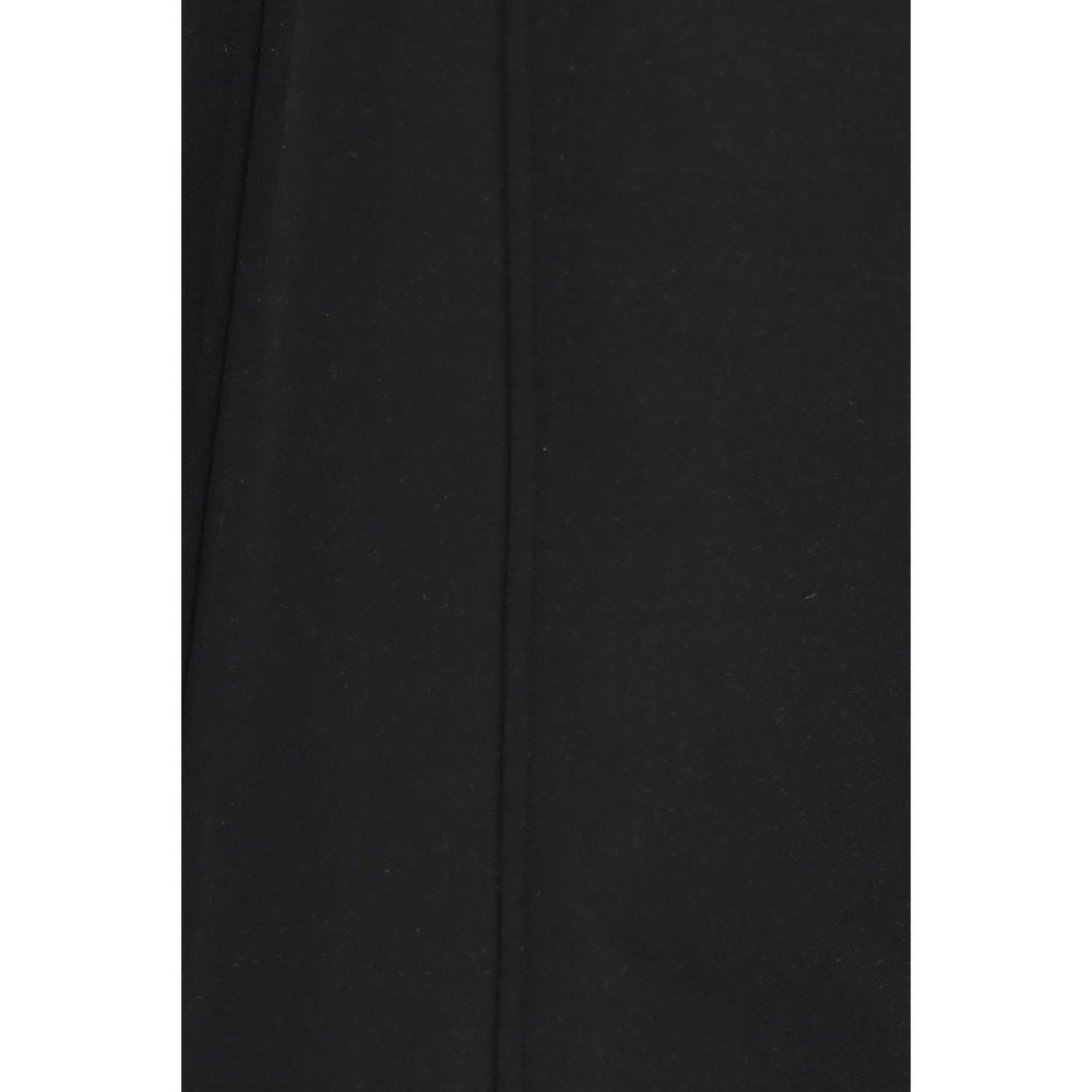 Nissa Black Polyester Casual Women's Pants