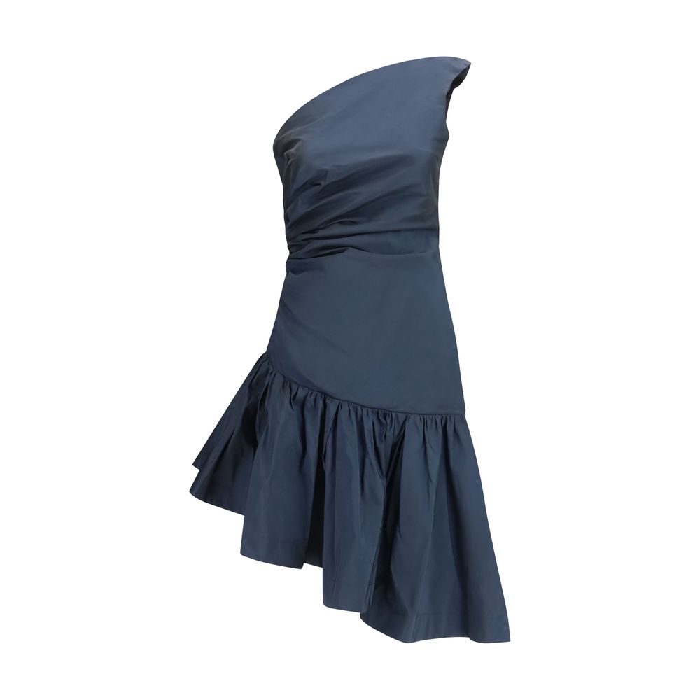 Sara Roka Blue Polyester Cocktail Women's Dress
