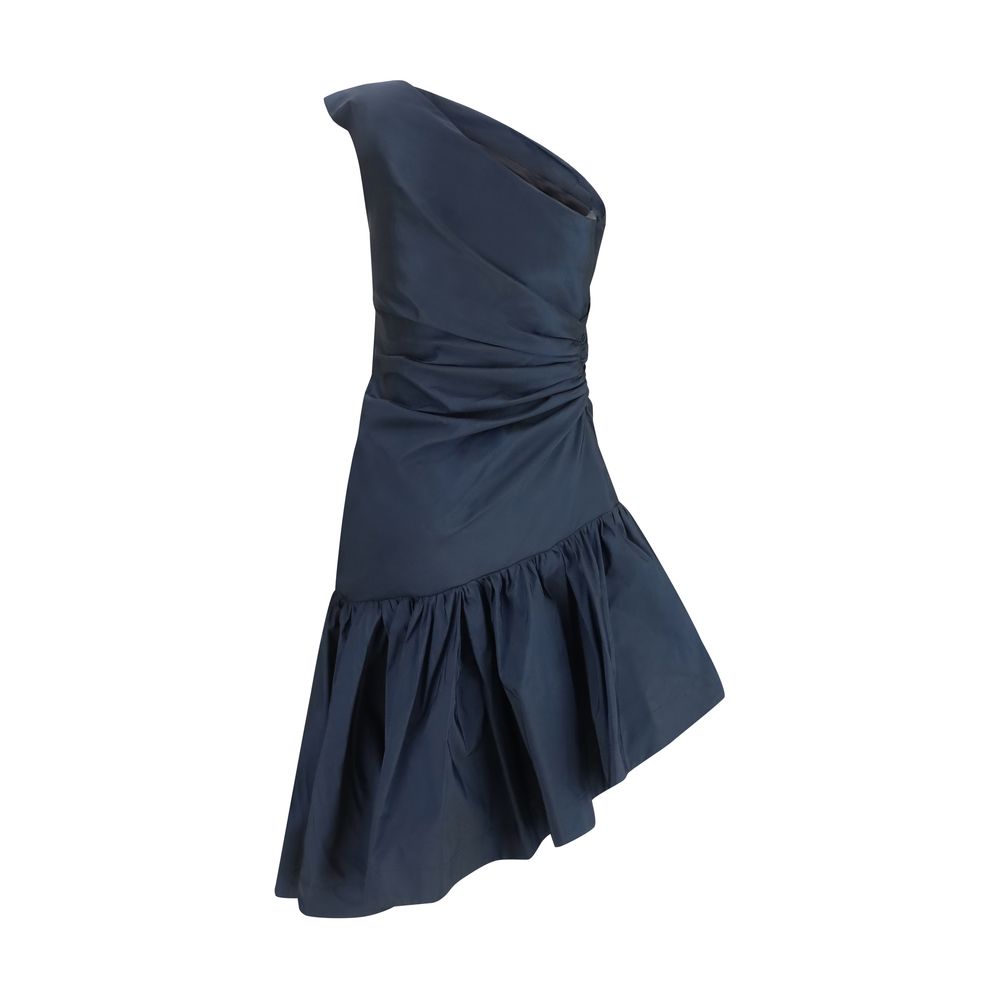 Sara Roka Blue Polyester Cocktail Women's Dress