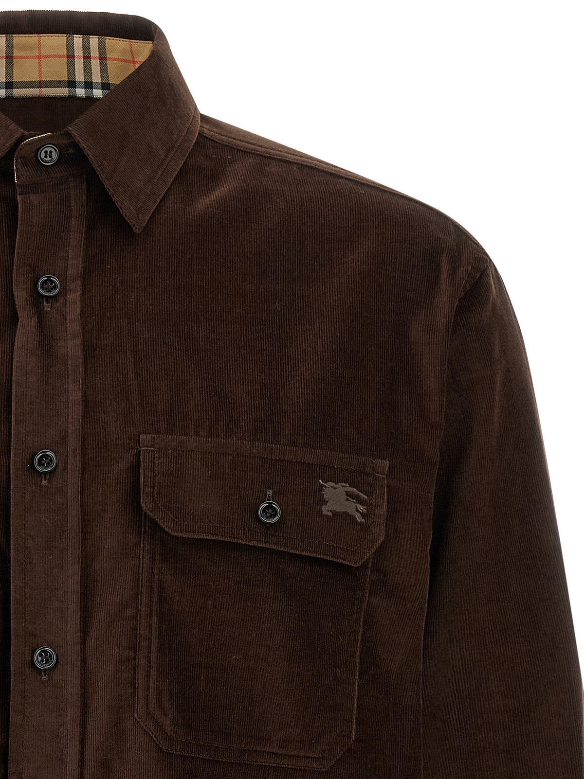 Burberry Brown Cotton Men's Blouse