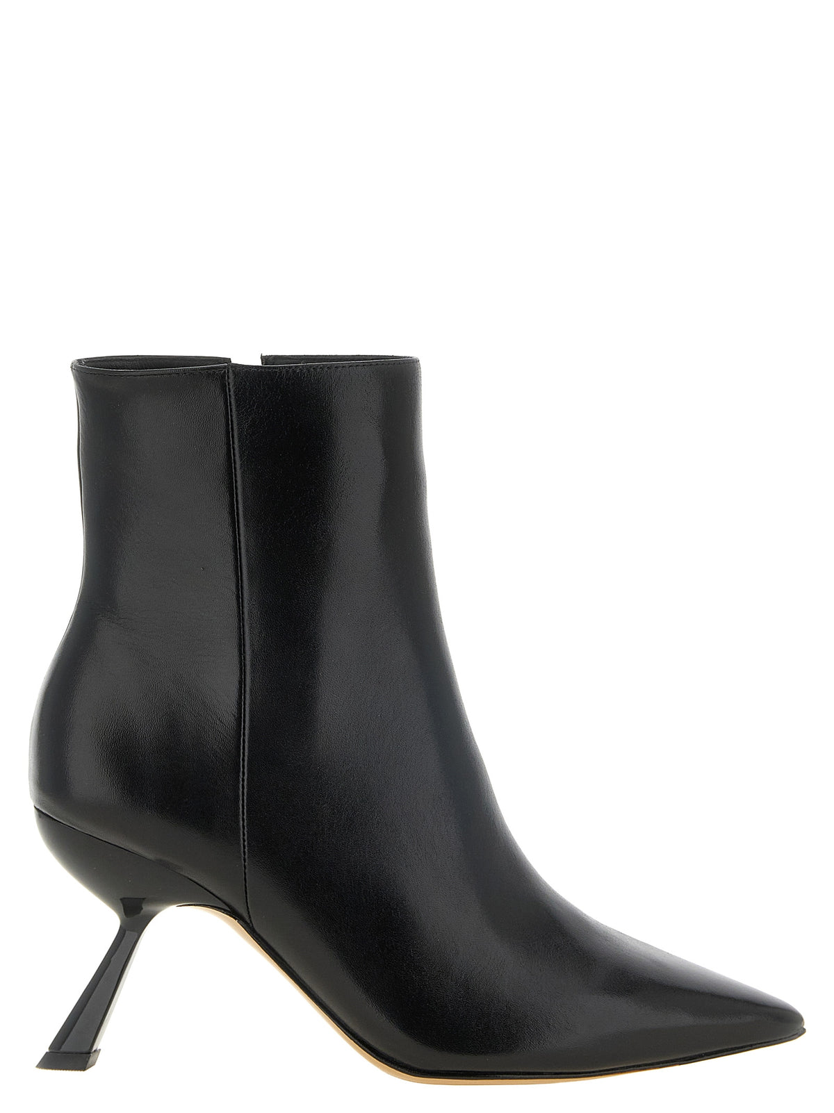 Alexandre Birman Black Calfskin Ankle Women's Boots