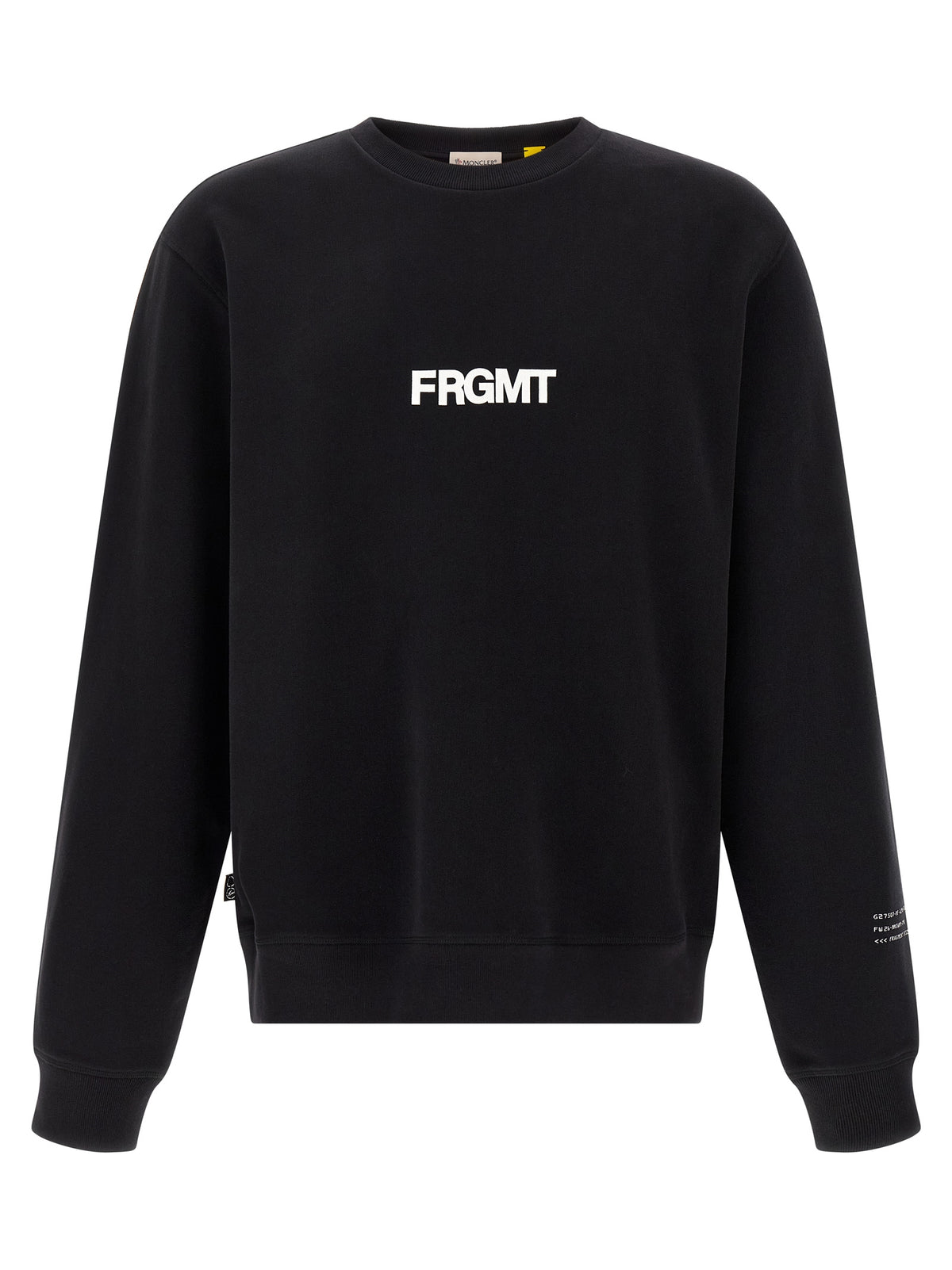 MONCLER GENIUS Black Cotton Men's Sweatshirt