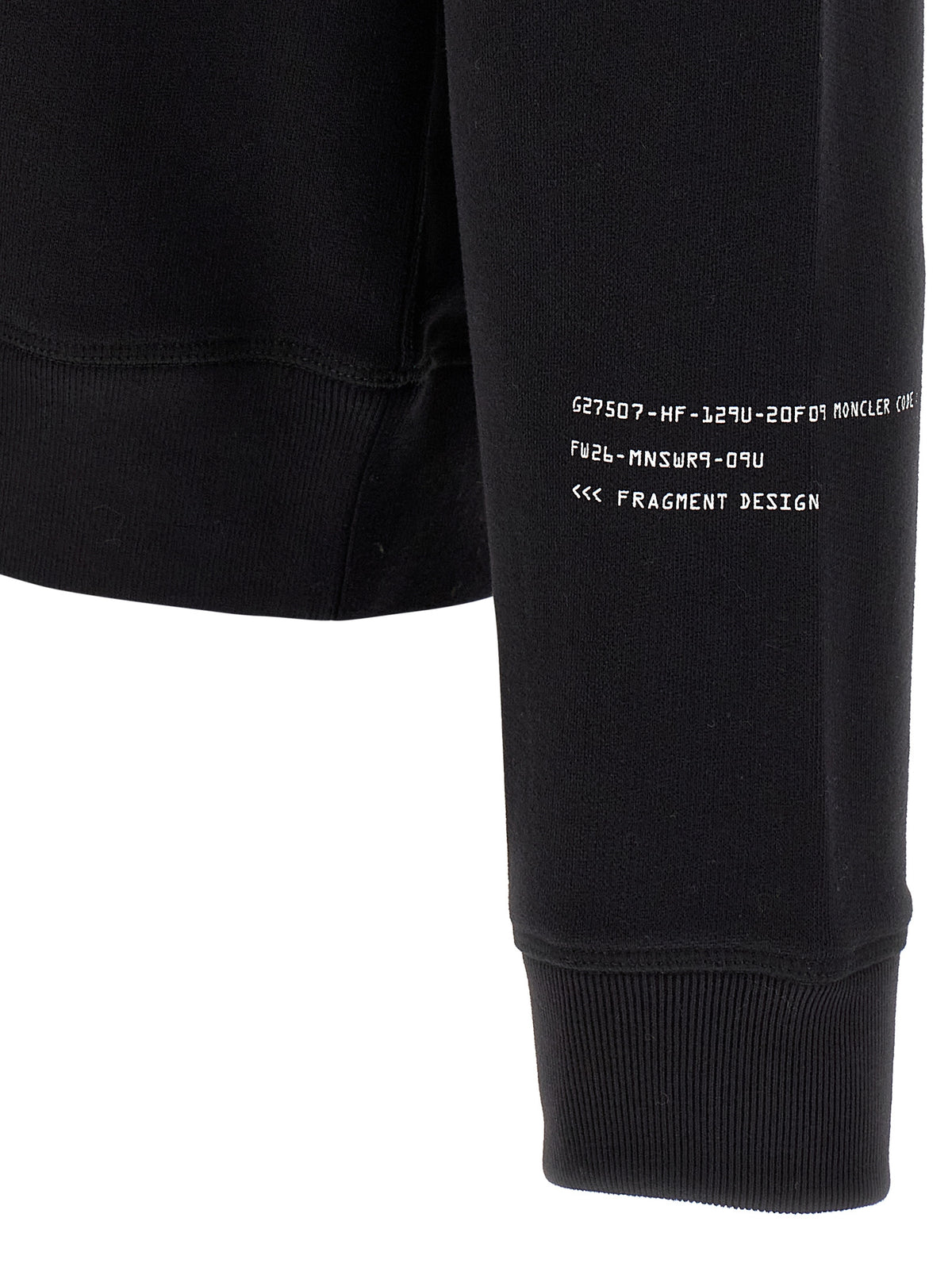 MONCLER GENIUS Black Cotton Men's Sweatshirt