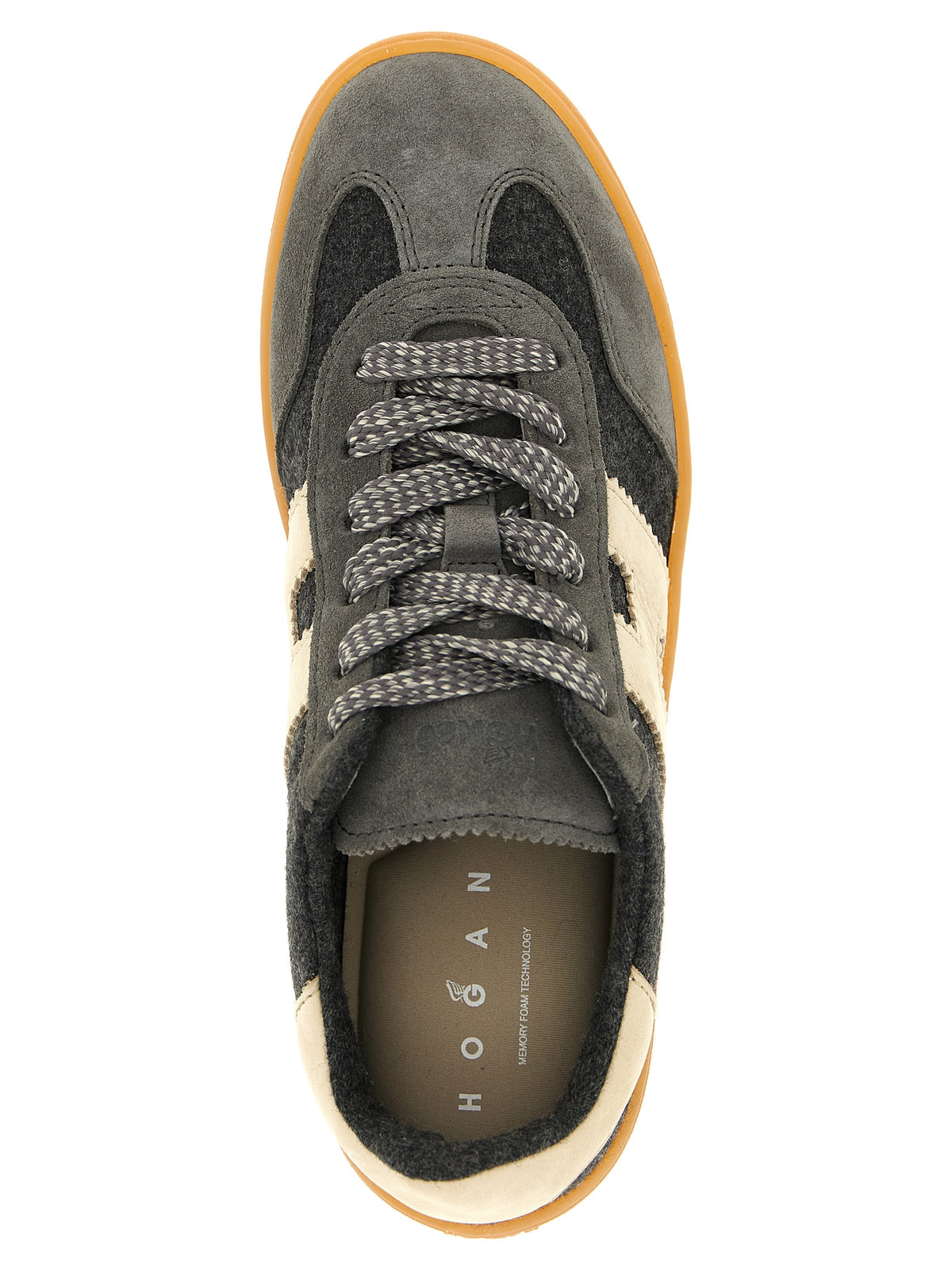 Hogan Gray Wool Low Top Women's Sneakers