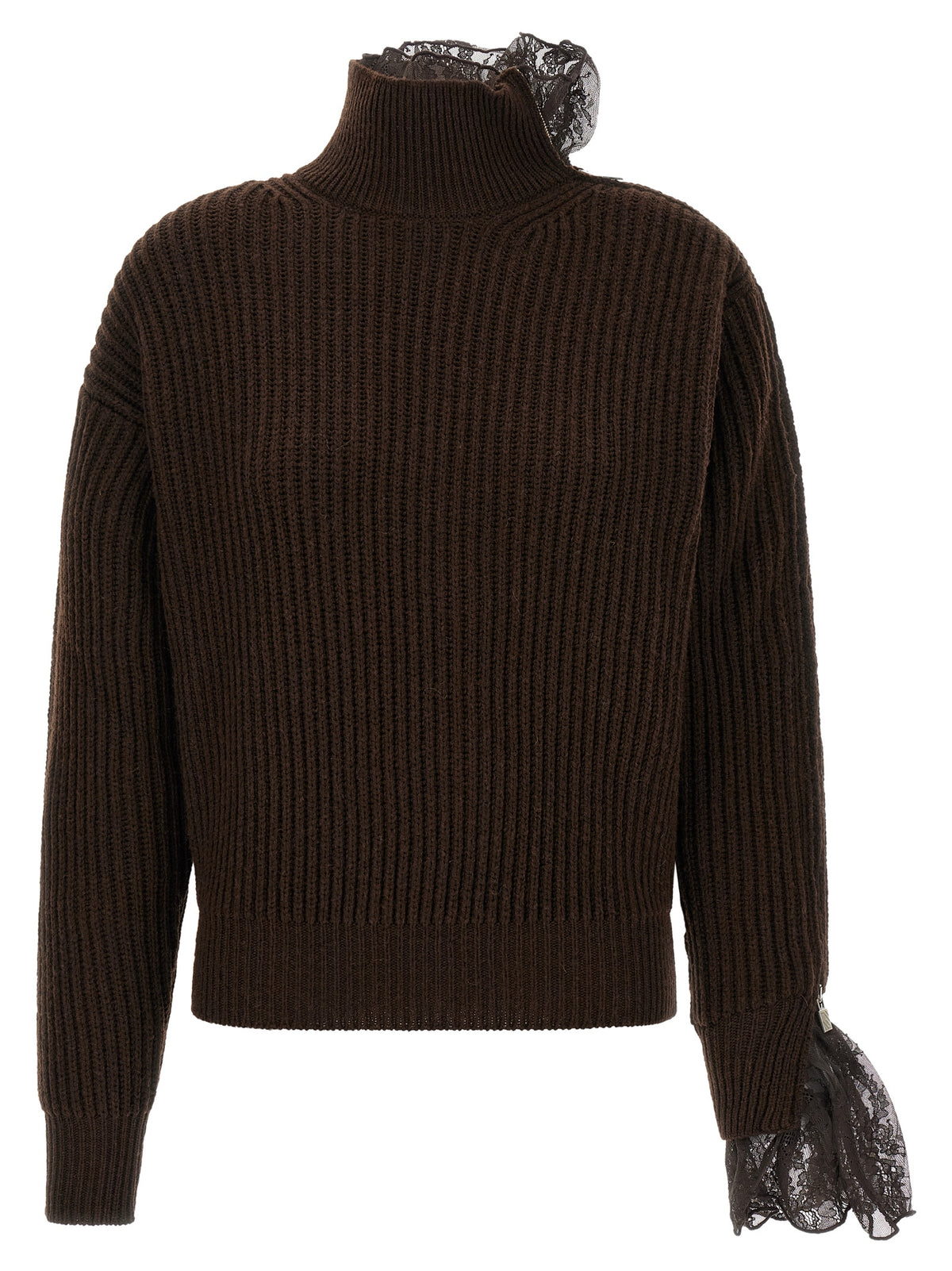 Giuseppe Di Morabito Brown Virgin Wool Women's Cardigan