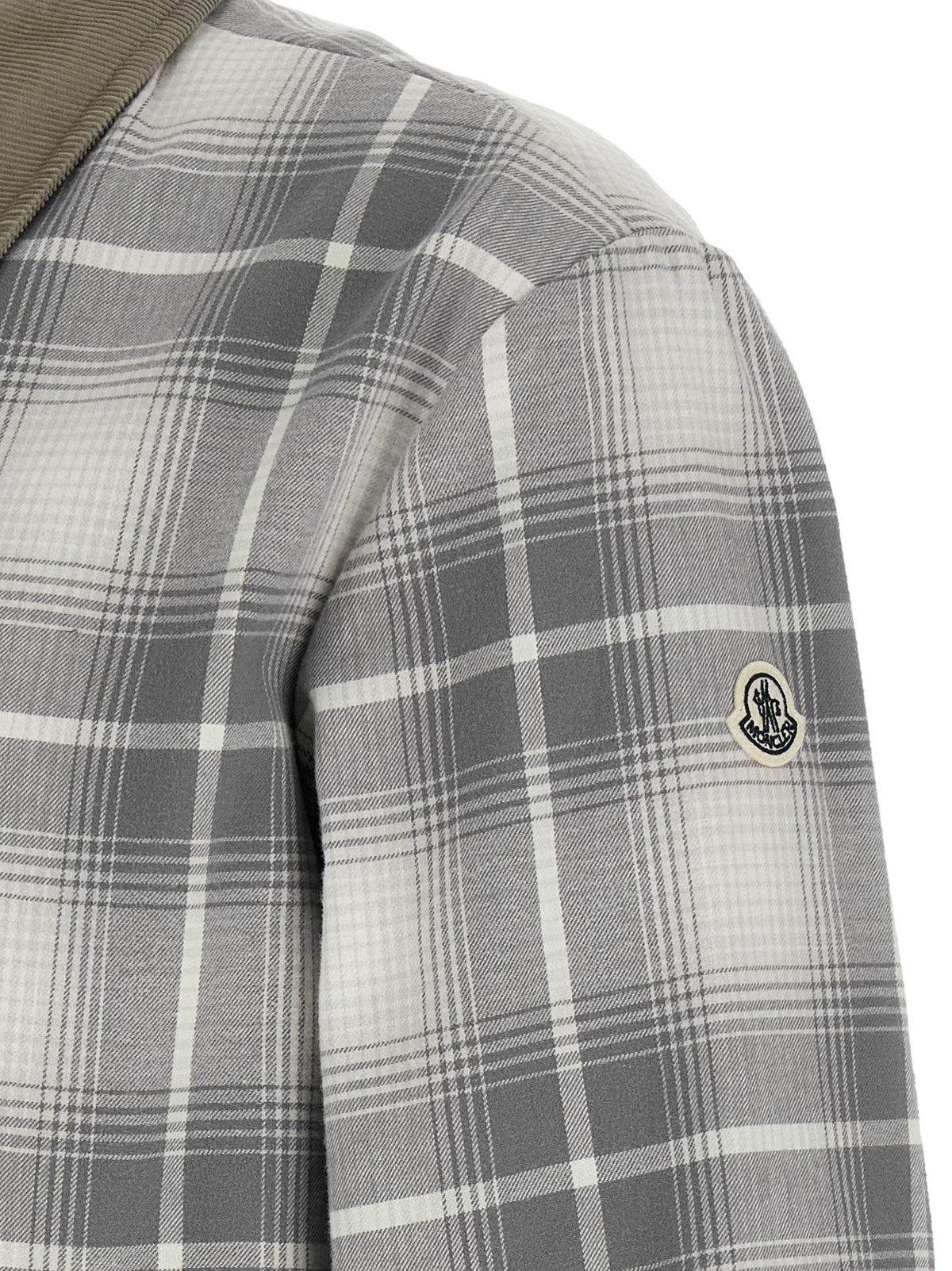MONCLER GENIUS Gray Cotton Full-Length Men's Jacket