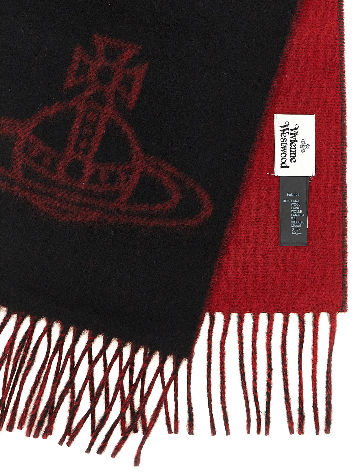 Vivienne Westwood Black Wool Women's Foulard