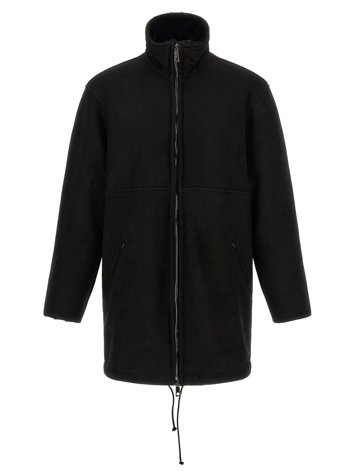 GIORGIO BRATO Black Lamb Leather Men's Coat