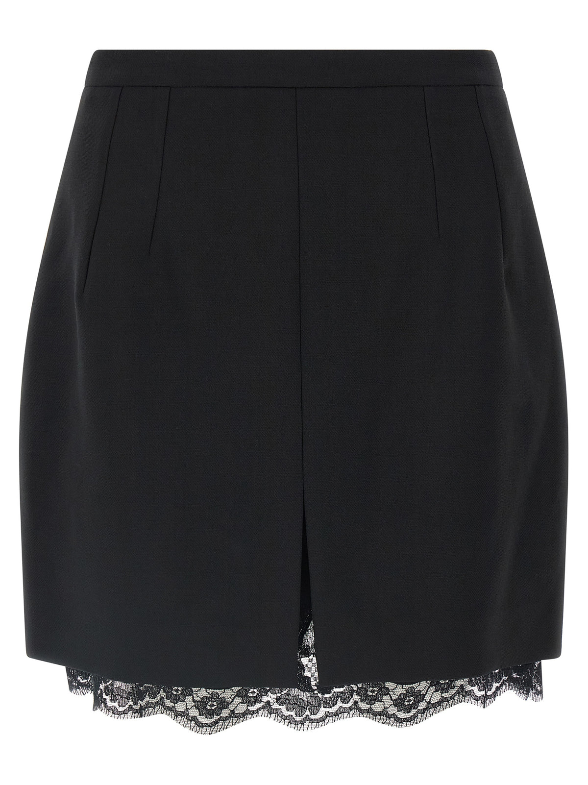 Dolce & Gabbana Black Virgin Wool Long Women's Skirt