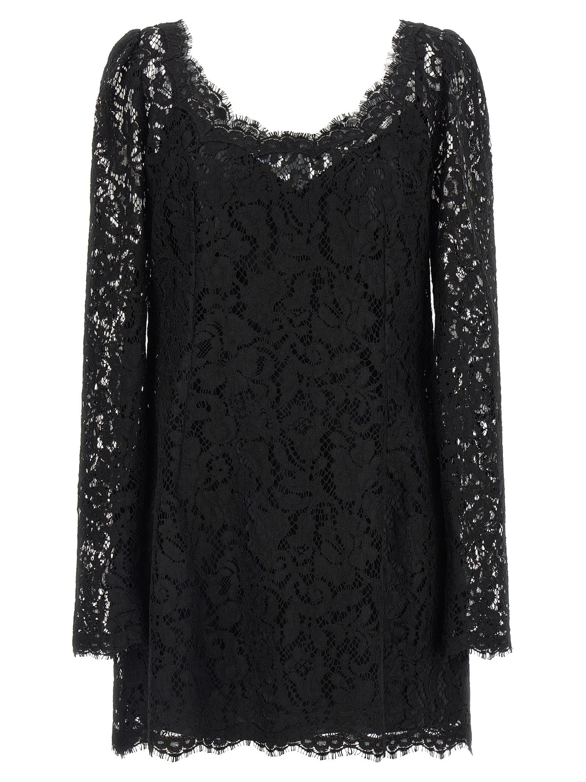 Dolce & Gabbana Black Cotton Short Women's Dress